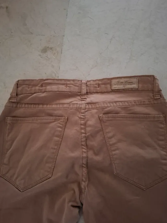 Pantalón Zara Mujer Camel Talla S