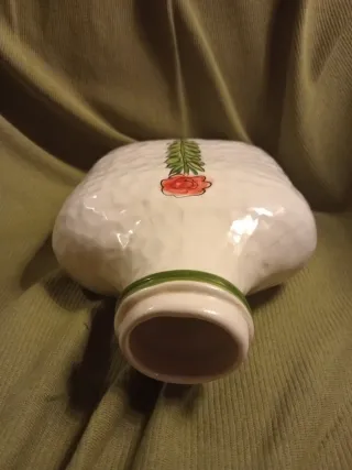 Vaso ceramica Zanolli fiori fatti a mano