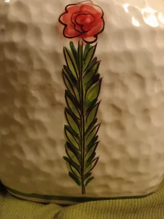 Vaso ceramica Zanolli fiori fatti a mano