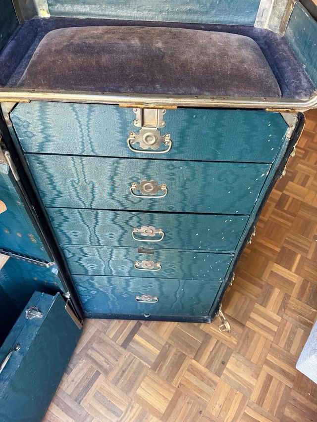 Baúl retro de viaje 1900