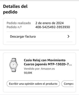 Reloj Casio Analógico Acero Inoxidable