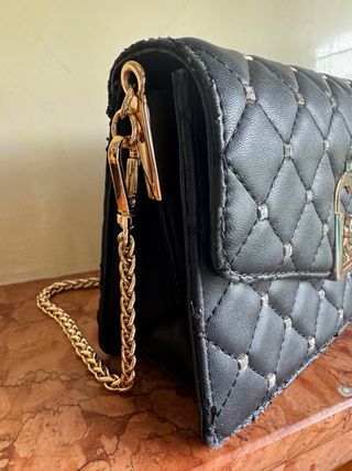 Borsa Liu Jo Nera Trapuntata con Strass