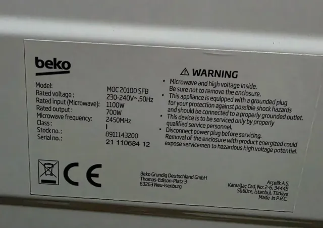 Microonde Beko