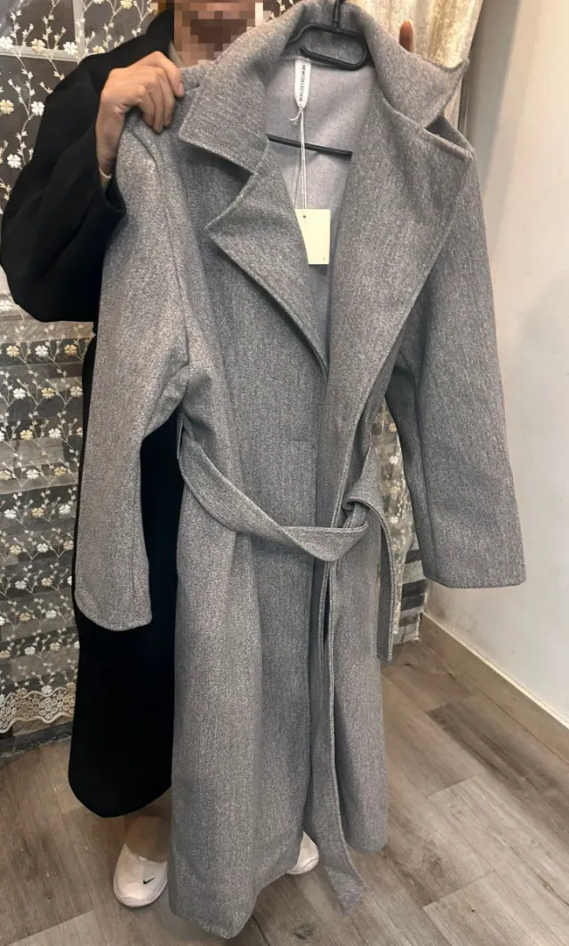 Gabardina mujer gris talla única