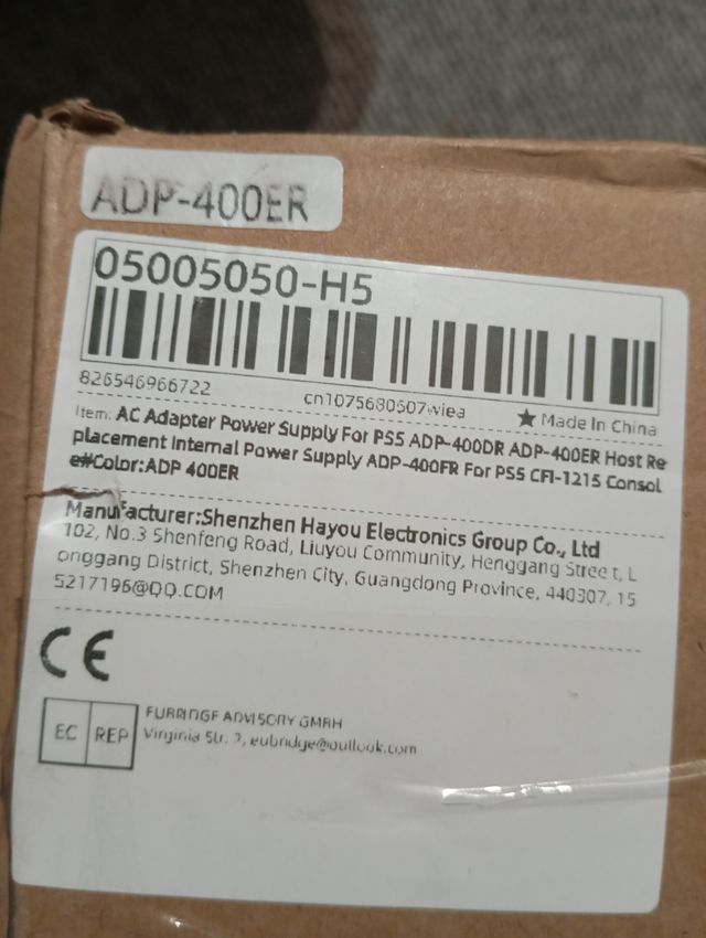 Fuente de alimentación de CA de repuesto para ps5