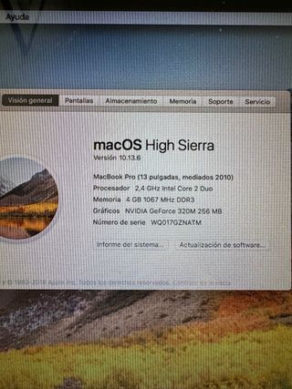 MacBook Pro 2010 Argento