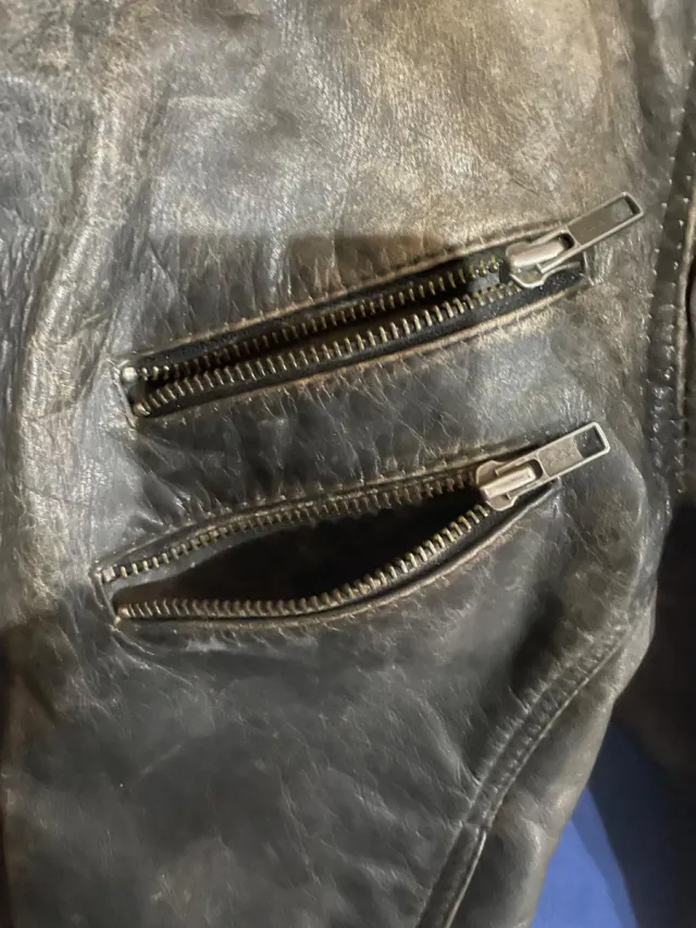 Chaqueta Cuero Mujer Estilo Biker