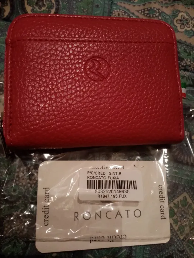 Porta carte di credito Roncato rosso