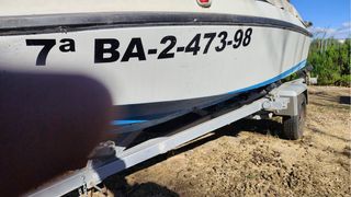 Embarcación de recreo y remolque.