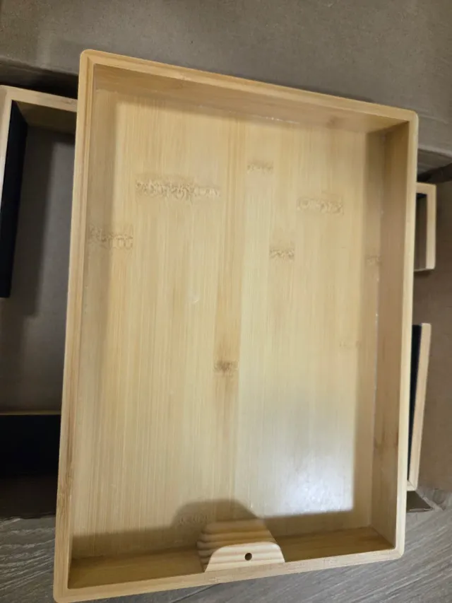 Bandeja Sofá Bambú Giratoria 360°