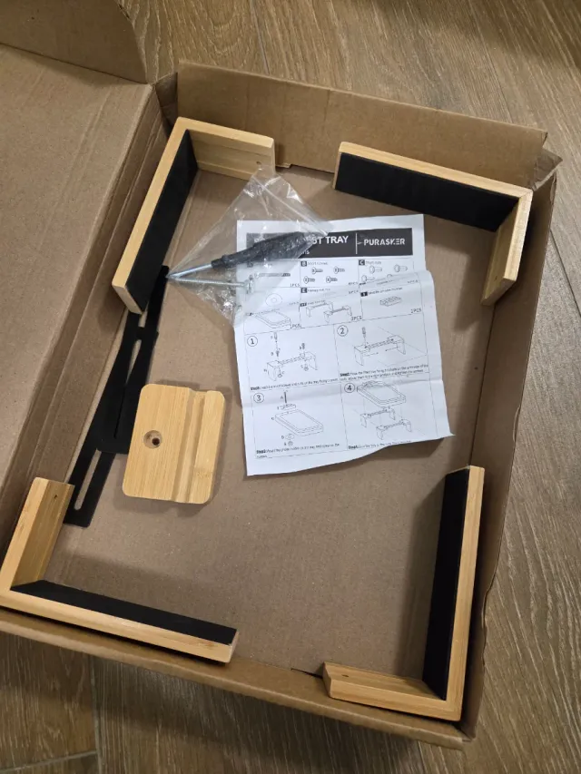 Bandeja Sofá Bambú Giratoria 360°