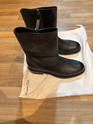 Botines Massimo Dutti Negros