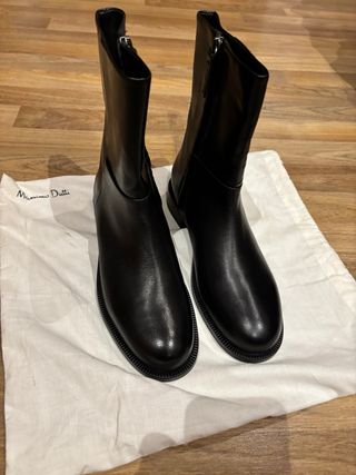 Botines Massimo Dutti Negros