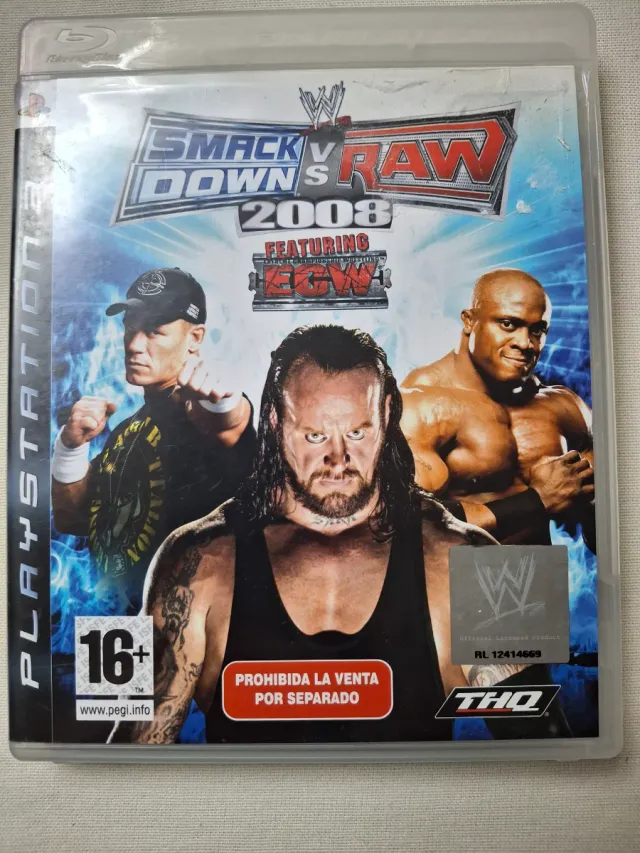 PS3 Smackdown vs Raw 2008 THQ