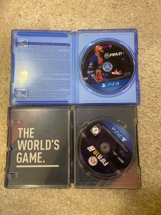 FIFA 18 y FIFA 21 PS4