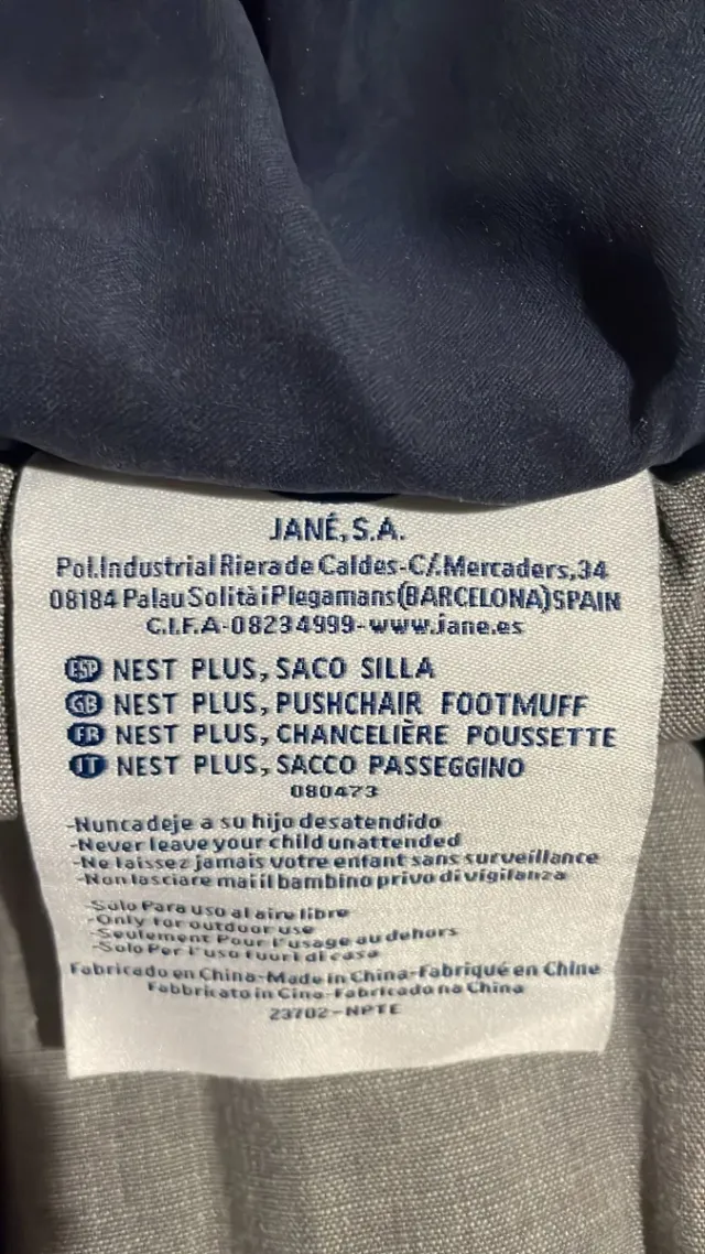 Saco y funda de carro para bebé