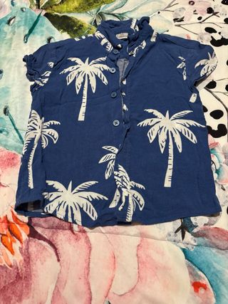 Camisa infantil azul palmeiras