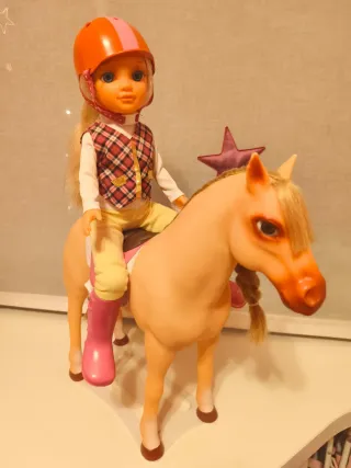 Nancy con caballo y accesorios