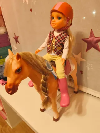 Nancy con caballo y accesorios