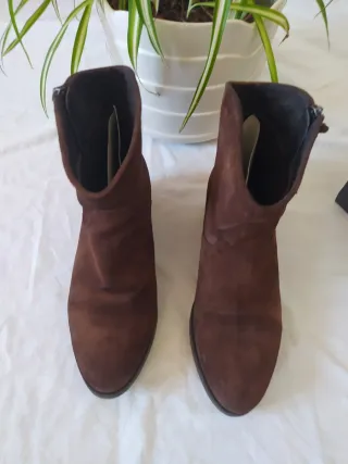 Botín camperos piel Arce castaño T40