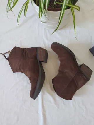 Botín camperos piel Arce castaño T40