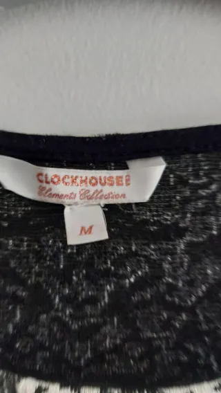 Vestido estampado blanco y negro