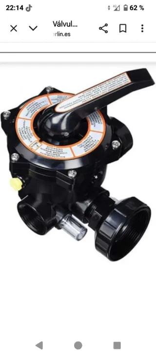 Válvula selectora para depuradora