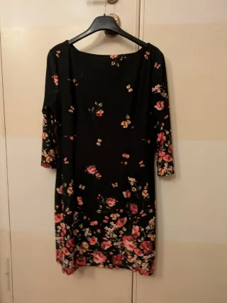Vestitino Primark floreale nero