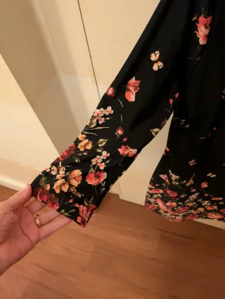 Vestitino Primark floreale nero