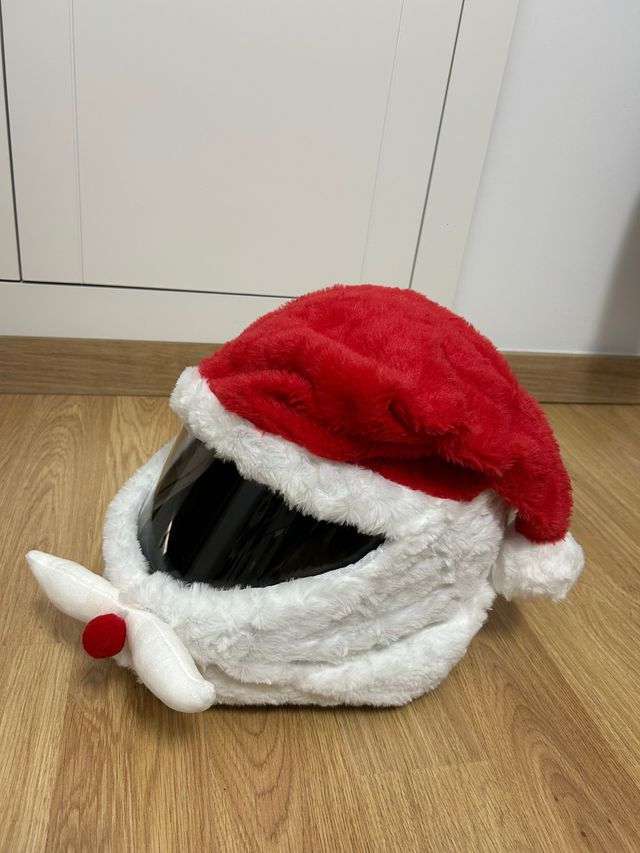 Funda Casco Moto Papa Noel