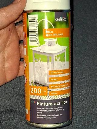 Pintura acrílica blanca Crelando 200ml