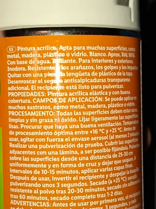 Pintura acrílica blanca Crelando 200ml