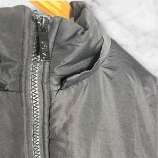 Chaqueta Fila Puffer Negra Vintage Sin Capucha