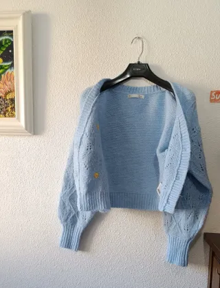 Chaqueta punto flores TALLA M  Corte Inglés NUEVA