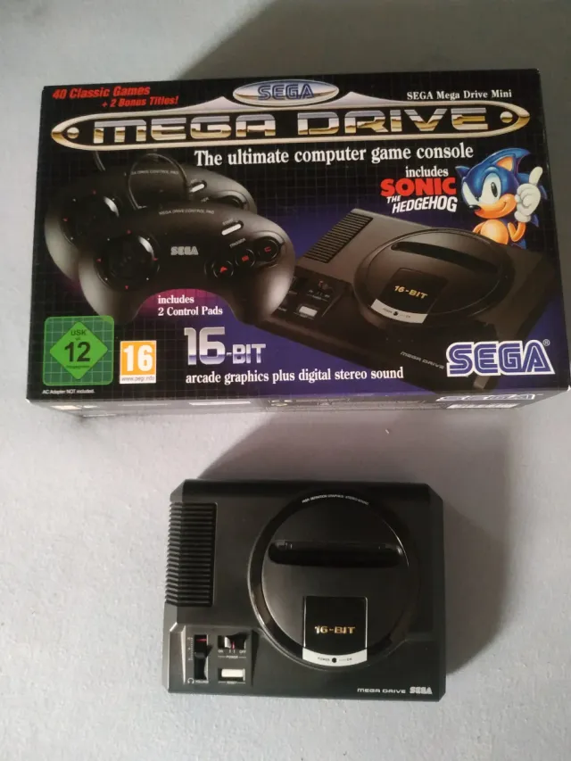 Sega Mega Drive Mini Consola Negra