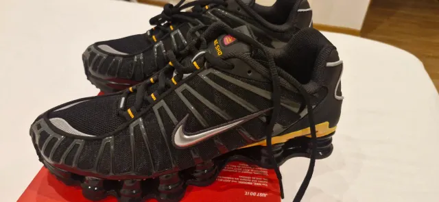 Zapatillas Nike Shox TL Negro Plata