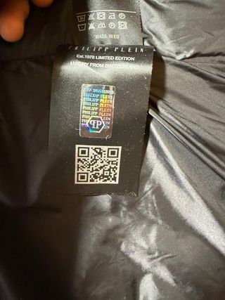 Chaqueta Philipp Plein Negra Talla S