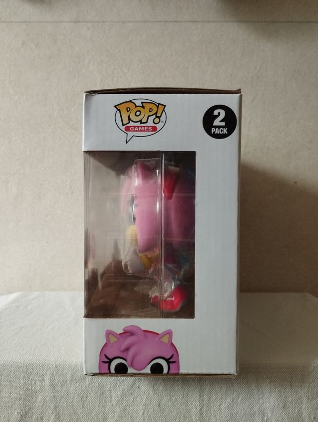 Funko POP Shadow & Amy Sonic 2 Pack Flocked