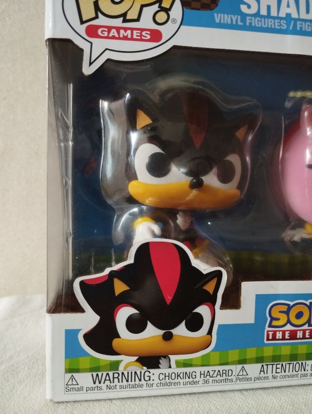 Funko POP Shadow & Amy Sonic 2 Pack Flocked