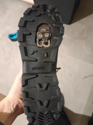 Zapatillas spinning mujer T41 negro/turquesa