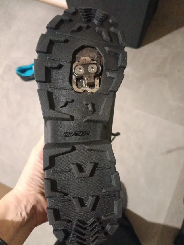 Zapatillas spinning mujer T41 negro/turquesa