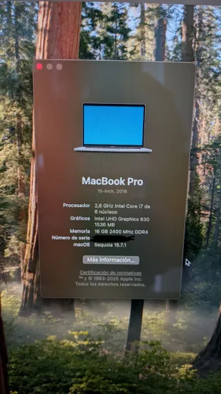 MacBook Pro 16 i7 1TB 2018 Gris Espacial