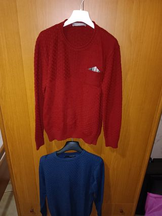 Set 2 Maglioni Uomo Taglia S – Nuovi! Rosso & Blu