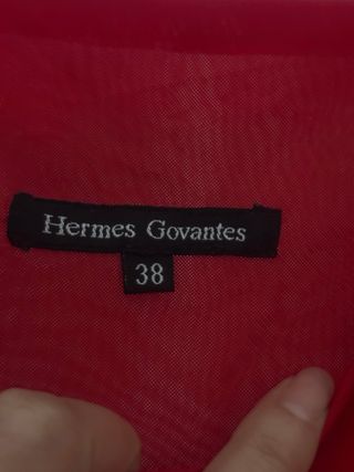 Vestido Hermes Govantes Rojo