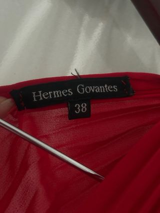 Vestido Hermes Govantes Rojo