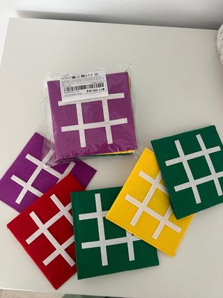 Confezione da 10 giochi da tavolo in feltro