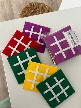 Confezione da 10 giochi da tavolo in feltro