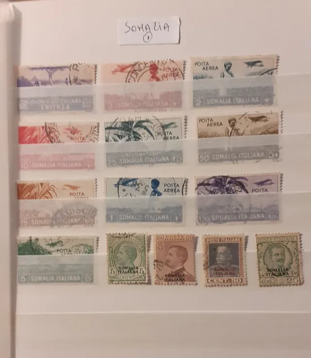Grande raccolta francobolli colonie italiane album
