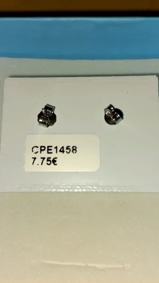 Pendientes perla plata de ley