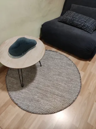 Tappeto rotondo Benuta, lana e cotone NUOVO